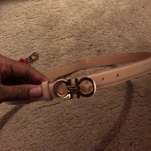 Cream Salvatore Ferragamo Belt